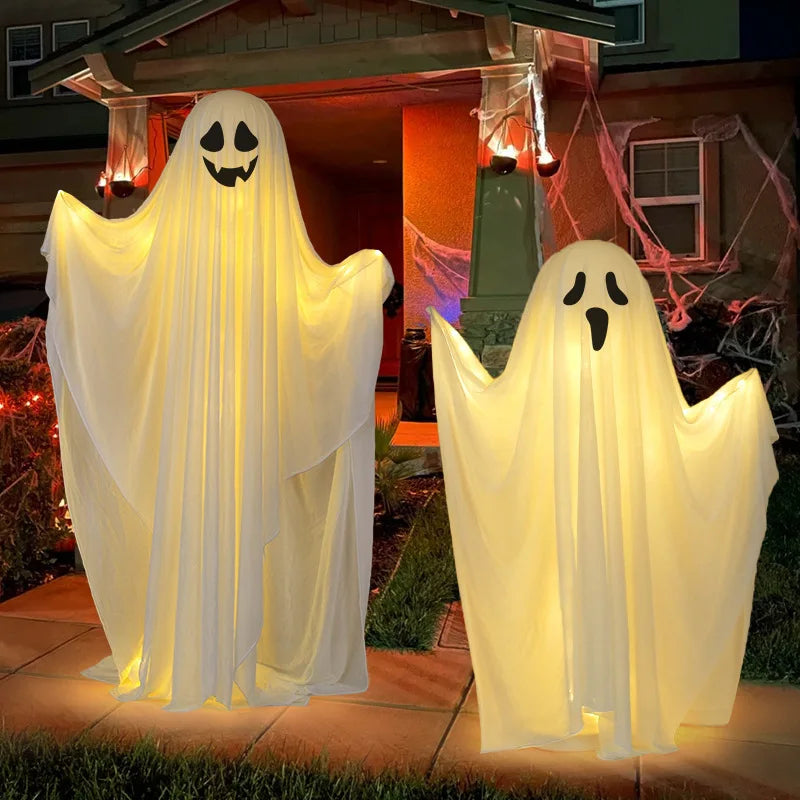 Life-Size Glowing Porch Ghosts™ – Halloween Yard Decoration
