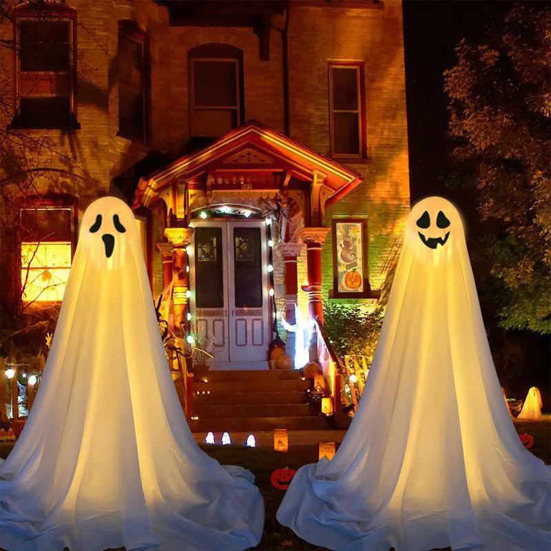 Life-Size Glowing Porch Ghosts™ – Halloween Yard Decoration
